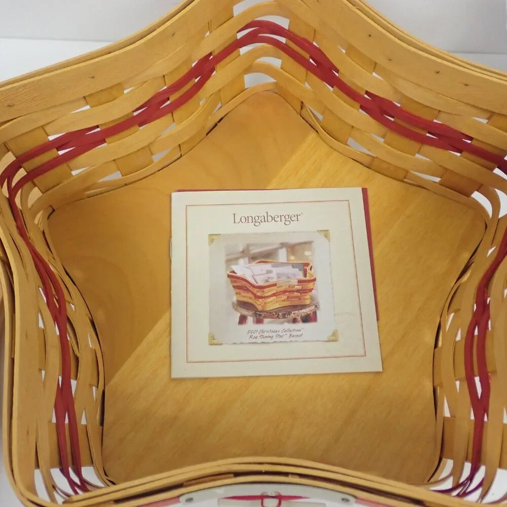 Longaberger Christmas Collection 2001 Edition Shining Star Basket